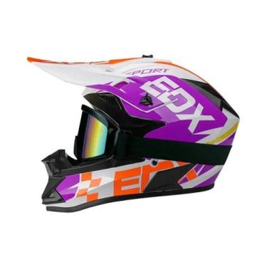 Imagem de Capacete De Motocross Unissex Para Adultos E Crianças, Certificado DOT