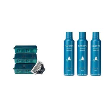 Imagem de Recargas Razor Blades e pacote de gel de barbear Harry's (10 unidades)