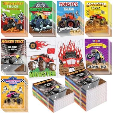 Imagem de Spakon 42 Pcs Monster Truck Mini Coloring Books Kids Bulk Monster Car Party Favors Small Truck Activity Color Book Pages for Toddler Car Themed Birthday Goodie Bag Stuffer Gift Classroom Prize
