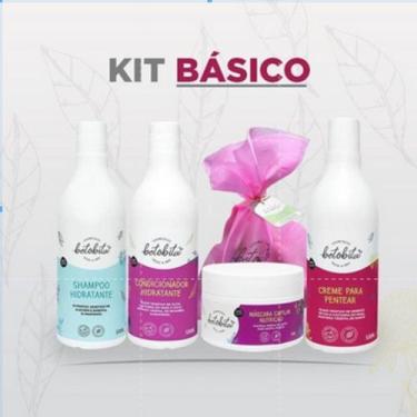 Imagem de Kit Básico BetoBita com 4 itens Shampoo, Condicionador, Creme de pente