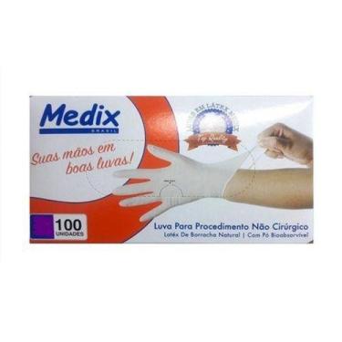 Imagem de Luvas para Procedimentos Nitrílica não Cirúrgicos - Azul - Medix