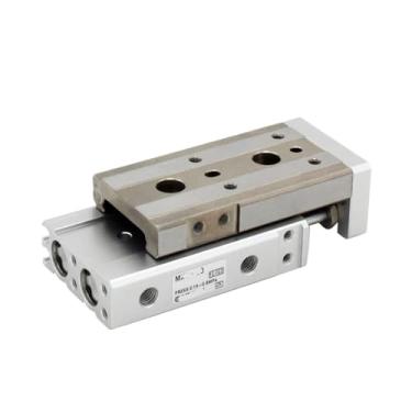 Imagem de Mesa deslizante pneumática MXQL Trilho de guia de haste dupla Furo de cilindro pneumático 6 8 12 16 20 25 mm Curso 10 20 30 40 50 mm 75 100 125 150 mm (Cor: MXQ12L, Tamanho: 20 mm Curso)
