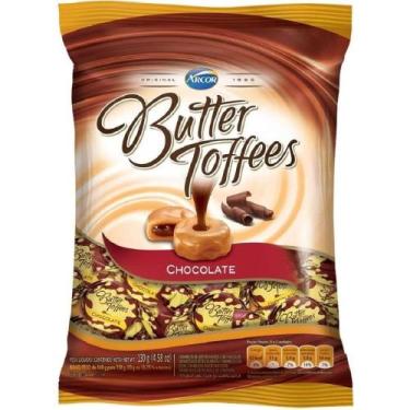 Imagem de Bala Butter Toffees Chocolate Arcor 100g