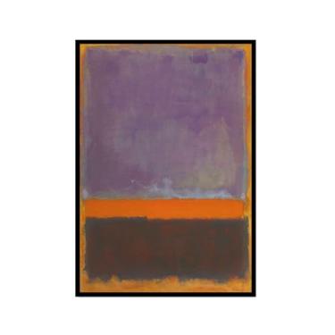 Imagem de Pôster de arte de parede vintage Mark Rothko arte moderna abstrata blocos de cores minimalistas pintura em tela impressão sala de estar decoração de casa (SKU2,20,3x30,5 cm = (20 x 30 cm), moldura