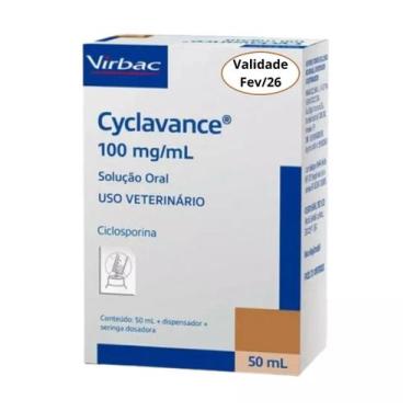 Imagem de Cyclavance 100 Mg/ml Solução Oral 50ml Virbac Cães Pet