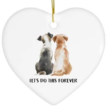 Imagem de Correio de coração de cerâmica - Flower Thank You, dois padrões de filhotes, curativo clássico para casa, melhor presente para colegas de classe