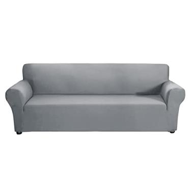 Imagem de Cobertor para Sofá Esticado de Tecido Seda Leite - Macio Lavável Sala Estar com Pets