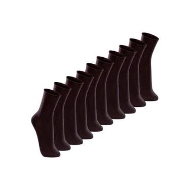 Imagem de Kit com 10 Pares de Meias sem Punho Casual Lupo 1275-011 Colorido, Pre