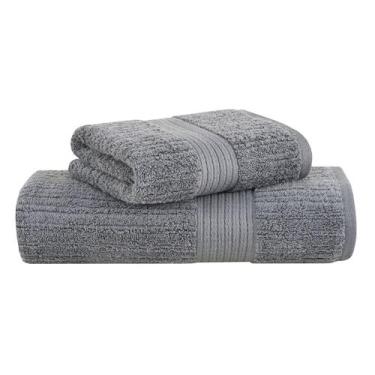 Imagem de Kit Jogo de Toalhas Buddemeyer 2 Peças Banho e Rosto Fio Penteado Cane