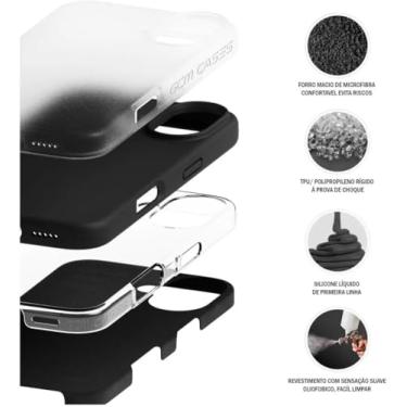 Imagem de Capa de Silicone Aveludado Premium Compatível com Modelo de Linha Iphone 17 Design Fino Toque Suave Proteção Completa e Elegante