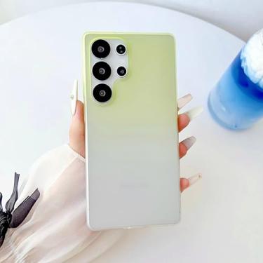 Imagem de Capa traseira de policarbonato resistente a impactos para Samsung Galaxy S25 Edge S24 S23 Plus Ultra (para Galaxy A55/Verde)