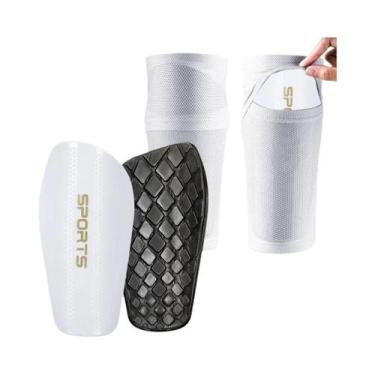 Imagem de Conjunto De Caneleiras De Futebol Unissex Respirável Com Bolso Indepen