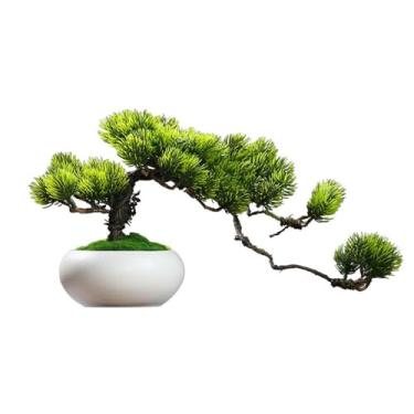 Imagem de Bonsai de simulação de plantas falsas para sala de estar, entrada de mesa, decoração de pinheiro, vaso de plantas, ornamentos pequenos