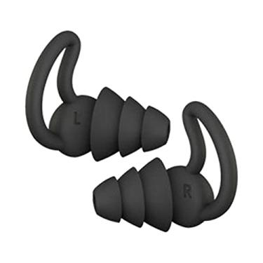 Imagem de Hyuduo Protetores de Ouvido para Dormir de 3 Camadas, Design de Guarda-chuva Macio de Látex Premium para Dormir e Estudar (Preto, 3 camadas)
