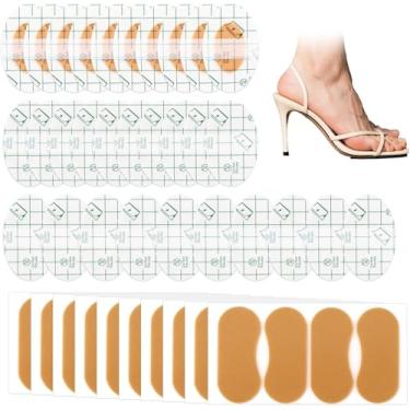 Imagem de 40 adesivos de salto alto antidesgaste, adesivos invisíveis de poliuretano, protetores de pés, autoadesivos, acessórios práticos para mulheres, sandálias de salto alto