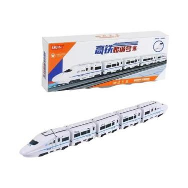 Imagem de Brinquedo De Trem Elétrico De Alta Velocidade DIY Para Crianças Com So