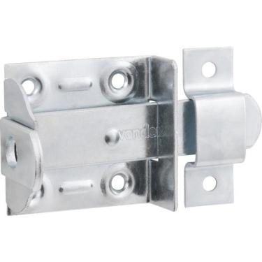 Imagem de Fecho Chato Porta Cadeado 2  Aço Carbono Zincado Pacote 12 P