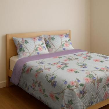 Imagem de Kit Colcha Cobre Leito Casal 3 Peças Dupla Face Matelado - ARTE CAZZA,