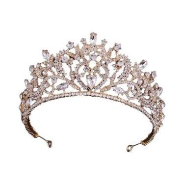 Imagem de Tiara De Diamante Princesa, Coroa Balok Para Noivas, Acessórios De Est