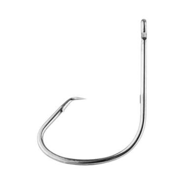 Imagem de Anzóis Pretos Com Espinhos 100 Peças Aço Carbono De Alta Qualidade Par