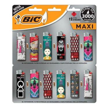 Imagem de Isqueiro Bic Maxi Netflix - Embalagem com 12 Unidades (SORTIDO) ORIGIN
