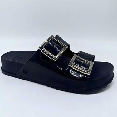 Imagem de Chinelo Feminino Zaxy Slide Partner Iii Fivela Estilo 18063, Preto, 36