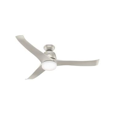 Imagem de Ventilador de Teto Residencial Harmony Niquel Fosco Hunter Fan Oficial 110