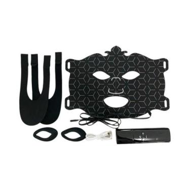 Imagem de Máscara Facial LED De 7 Cores Para Terapia De Luz, Silicone, Cobertura