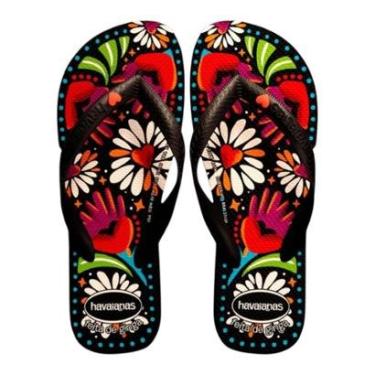 Imagem de chinelo top begonia havaianas feminino estampa floral delicada-Feminino
