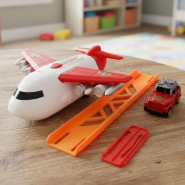 Imagem de Avião Missão Bombeiro Com Lançador Carrinho e Pista Militar Resgate Ra
