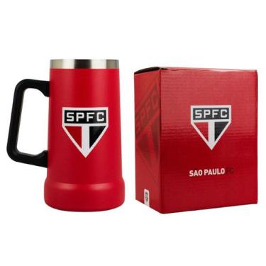 Imagem de Caneca Térmica Cerveja 700ml - São Paulo - Mileno