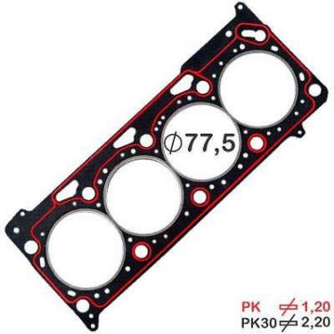 Imagem de Junta Cabeçote Baspack VW Audi A3 Fox Gol Golf Polo 1.6 Arc Avy Aus Aj