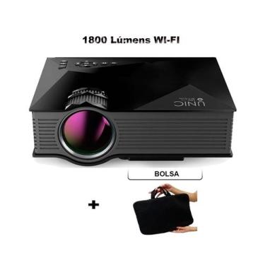Imagem de Projetor Mini Unic Mini Projetor UC68 1800lm Preto 100V/240V Bolsa Pro