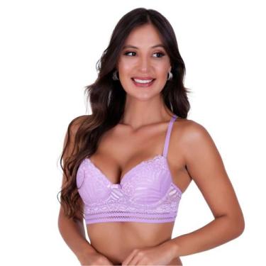 Imagem de Sutiã com Bojo Lingerie Renda Elástico -c2 SUTIÃ JÉSSICA - BELLA DA SE