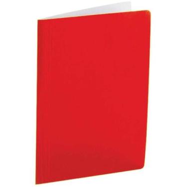 Imagem de Pasta Grampo Trilho Papel Oficio Vermelha PCT.C/20 (7897478425526) - P