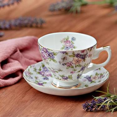 Imagem de Xícara de Porcelana 200ml - Floral - Thompson