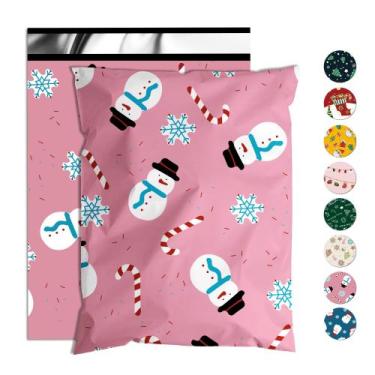 Imagem de Envelope Jowlroel Christmas Poly Mailer 30x39 cm 50 unidades