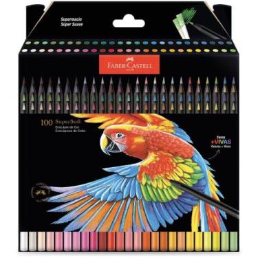 Imagem de Lapis de COR Redondo Supersoft 100 Cores PCT.C/02 - FABER-CASTELL