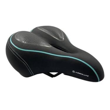 Imagem de Selim absolute comfort gel, Preto, Ciano, UNI