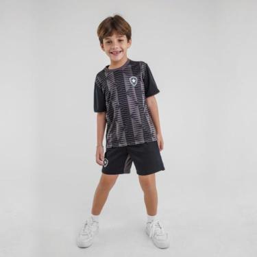 Imagem de Uniforme Botafogo Mini Craque Infantil Oficial Braziline Cor:PretoTama