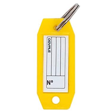 Imagem de Etiqueta Dovale p/Chaves Modelo 3 Amarelo C/10 unid. - 77251