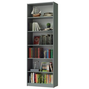 Imagem de Estante Livreiro Madesa 6908 com 6 Nichos - Cinza