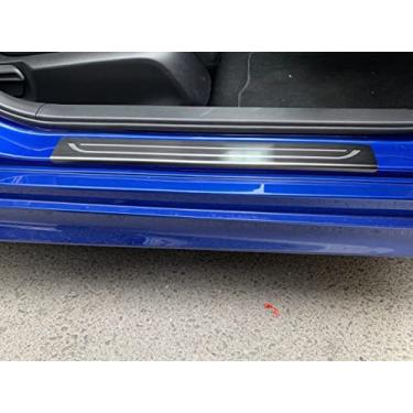 Imagem de GZBFTDH Proteção de Peitoril Soleira da Porta, para Honda Civic 2022 Carro Acessórios, Aço Inoxidável Kick Plate Guard de Pedal de Limiar Protetor, Peças para Automóveis