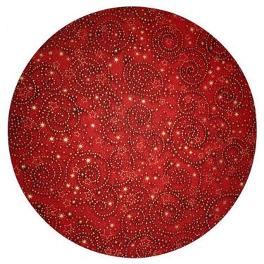 Imagem de Capa de Sousplat Tricoline Espiral Estrelas p/Base Mdf 35cm