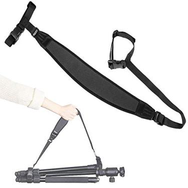 Imagem de VIZEMO Fivela de liberação rápida alça de ombro ajustável para tripé monopé de tamanho pequeno, Preto, P
