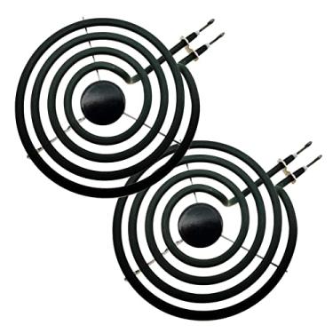 Imagem de TOP-HEATER 233750(MP15YA) Conjunto de unidades de queimador elétrico de 6 polegadas para Whirlpool KitchenAid Maytag Norge Range Fogão apto para queimador elétrico MP22YA substituição de 4 voltas elemento de superfície 2 unidades