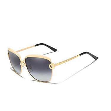 Imagem de Óculos de Sol Feminino Degradê Kingseven Proteção Polarizados UV400 (C2)