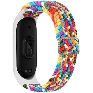 Imagem de Pulseira Trançada para relogio Xiaomi Mi Band 6,5,4,3 Correia elástica ajustável esportiva Pulseira de substituição para Mi Band 6 5 4 3 (Pride)