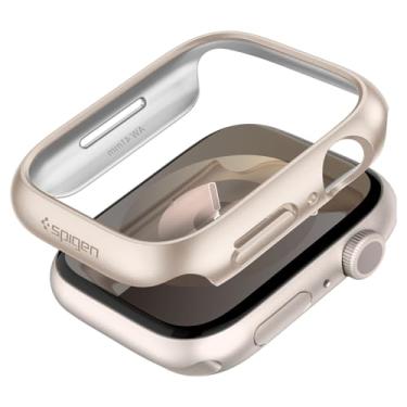 Imagem de Spigen Thin Fit Projetado para Capa Apple Watch Série 9/8/7 41mm Capa Rígida de PC Leve - Starlight