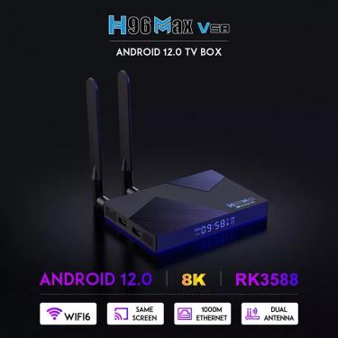 WOOPKER H96 Max X4 Smart TV Box Android 11 Amlogic S905X4 8K AV1 Media  Player 4GB 64GB BT4.0 Dual Wifi Voice Control Set Top Box